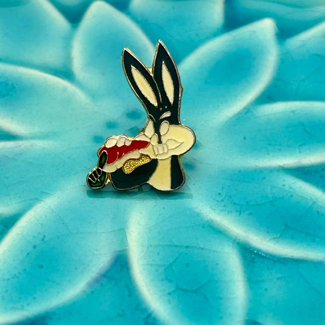 Vintage Bugs Bunny Looney Tunes Enamel Pin Rabbit Tv Cartoons Warner Bros 16$